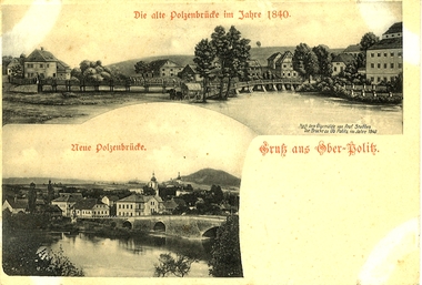 Alte Polzenbrücke im Jahre 1840